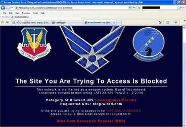 Website Blocked Screen